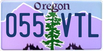 OR license plate 055VTL