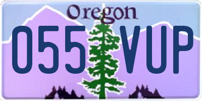 OR license plate 055VUP