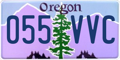 OR license plate 055VVC
