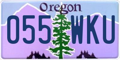 OR license plate 055WKU
