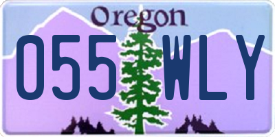 OR license plate 055WLY