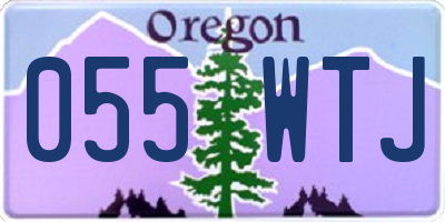 OR license plate 055WTJ