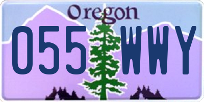 OR license plate 055WWY