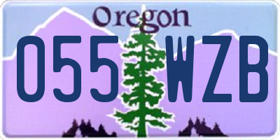 OR license plate 055WZB