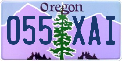 OR license plate 055XAI