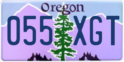 OR license plate 055XGT