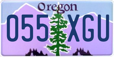 OR license plate 055XGU