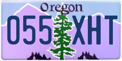 OR license plate 055XHT