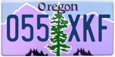 OR license plate 055XKF