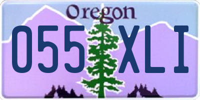 OR license plate 055XLI