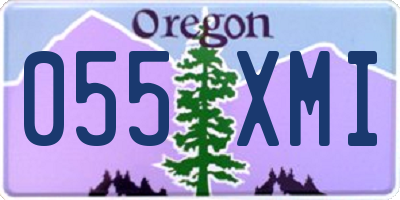 OR license plate 055XMI