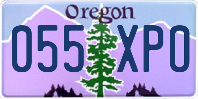 OR license plate 055XPO