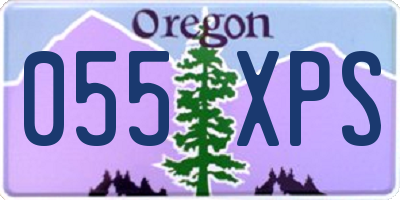 OR license plate 055XPS