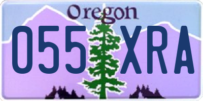 OR license plate 055XRA