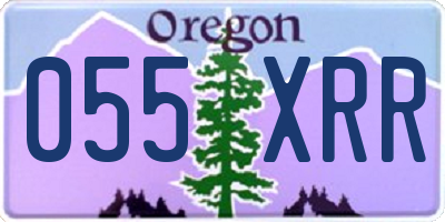 OR license plate 055XRR