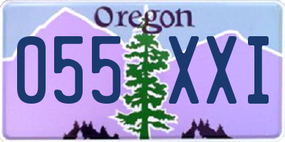 OR license plate 055XXI