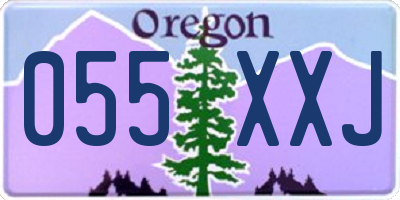 OR license plate 055XXJ