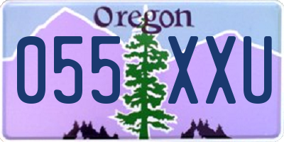 OR license plate 055XXU
