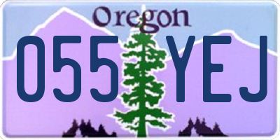 OR license plate 055YEJ
