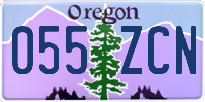 OR license plate 055ZCN