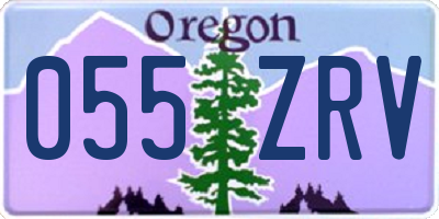 OR license plate 055ZRV