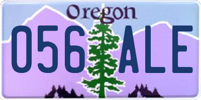 OR license plate 056ALE