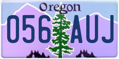 OR license plate 056AUJ