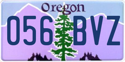 OR license plate 056BVZ