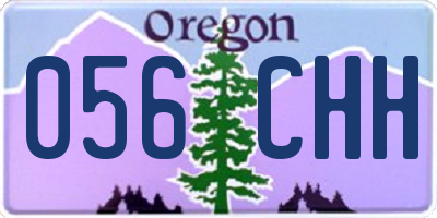 OR license plate 056CHH