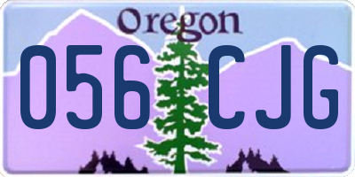 OR license plate 056CJG