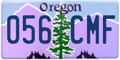 OR license plate 056CMF