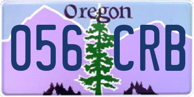OR license plate 056CRB