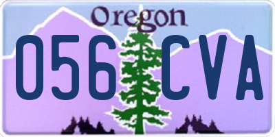 OR license plate 056CVA