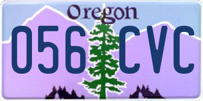 OR license plate 056CVC