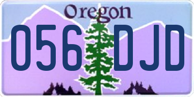 OR license plate 056DJD
