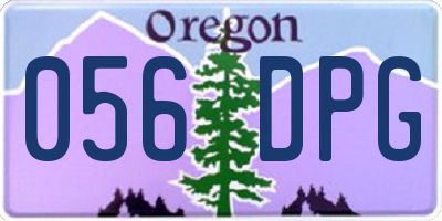 OR license plate 056DPG