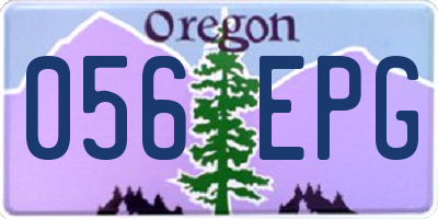 OR license plate 056EPG