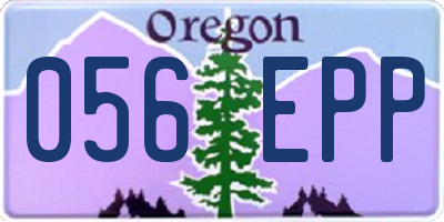 OR license plate 056EPP