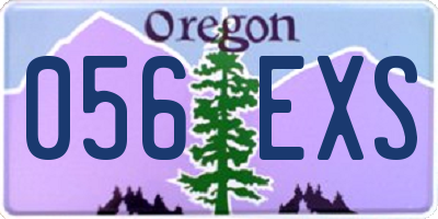 OR license plate 056EXS