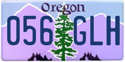 OR license plate 056GLH