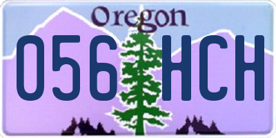 OR license plate 056HCH