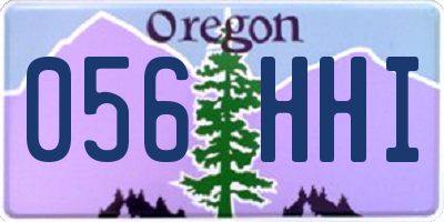 OR license plate 056HHI