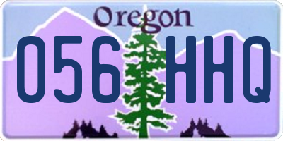 OR license plate 056HHQ