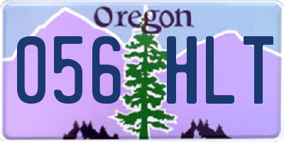 OR license plate 056HLT