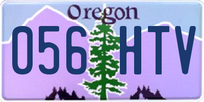 OR license plate 056HTV