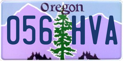 OR license plate 056HVA