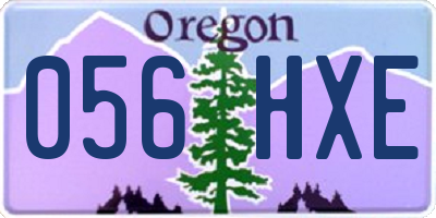 OR license plate 056HXE