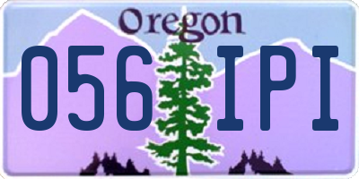 OR license plate 056IPI