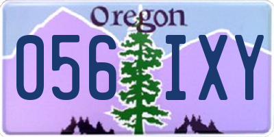 OR license plate 056IXY