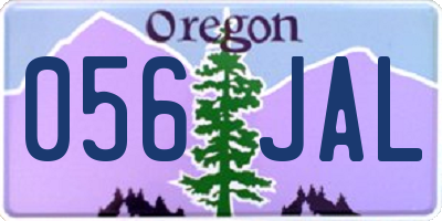 OR license plate 056JAL